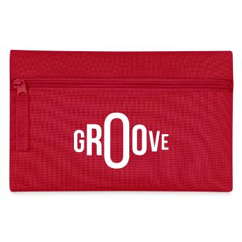 groove, groover, music fan - Pencil Case - red - Front