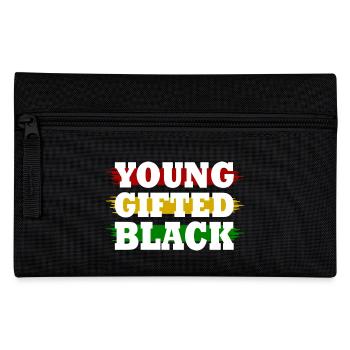 young gifted and black - Federtasche - Schwarz - Vorne