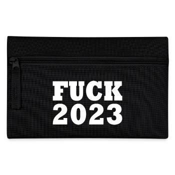 Fuck 2023 - Federtasche - Schwarz - Vorne