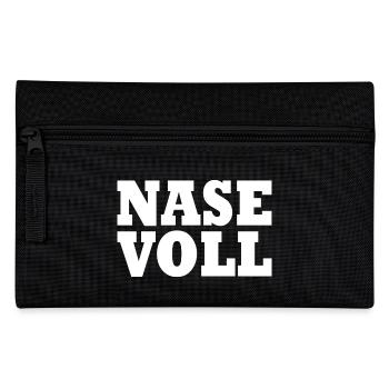 Nase voll - Federtasche - Schwarz - Vorne