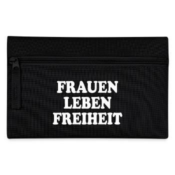 Frauen leben freiheit - Federtasche - Schwarz - Vorne