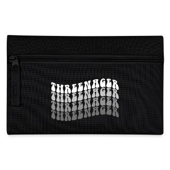 3 ans Threenager Garçons Filles 3ème anniversaire - Trousse - noir - Devant