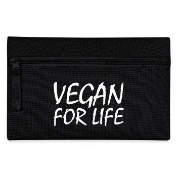 Vegan for life - Federtasche - Schwarz - Vorne