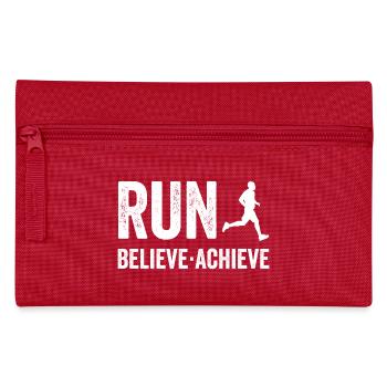 Marathon - Run. Believe. Achieve. - Pencil Case - red - Front