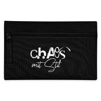 Chaos mit Stil - Federtasche - Schwarz - Vorne