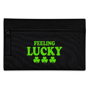 feeling lucky - Federtasche - Schwarz - Vorne