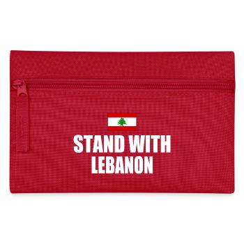 STAND WITH LEBANON - Pencil Case - red - Front