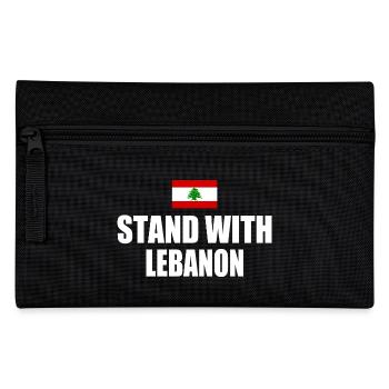 STAND WITH LEBANON - Federtasche - Schwarz - Vorne