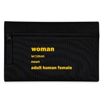 Woman Adult Human Female - Pencil Case - black - Front