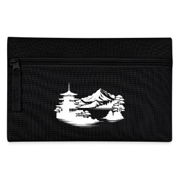 Japanese House Asian Landscape Design - Pencil Case - black - Front