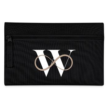 Infinite w Letter - Pencil Case - black - Front