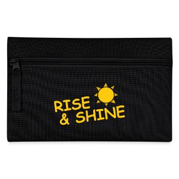 RISE & SHINE - Pencil Case - black - Front