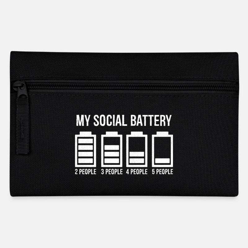 my social battery - Trousse - noir