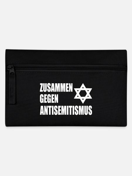 zusammen gegen antisemitismus - Federtasche - Schwarz