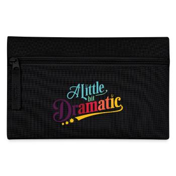 Womens A Little Bit Dramatic Lustiges Design - Federtasche - Schwarz - Vorne