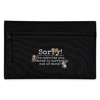 Activity Currently Out Of Stock! Kawaii Faultiere - Federtasche - Schwarz - Vorne