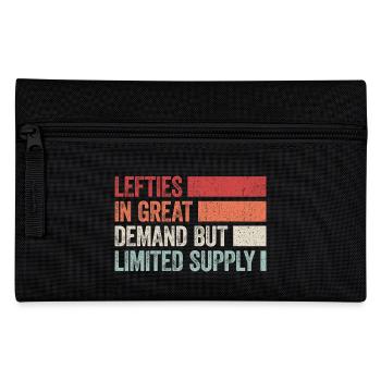 Stolz auf Linkshänder - Federtasche - Schwarz - Vorne