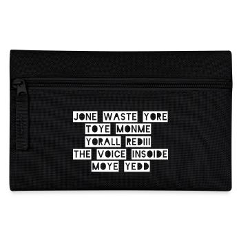 JONE WASTE YORE TOYE MONME YORALL REDIII THE VOICE - Federtasche - Schwarz - Vorne