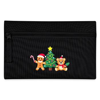 Christmas Tree Gingerbread - Santa's Friends - Pencil Case - black - Front