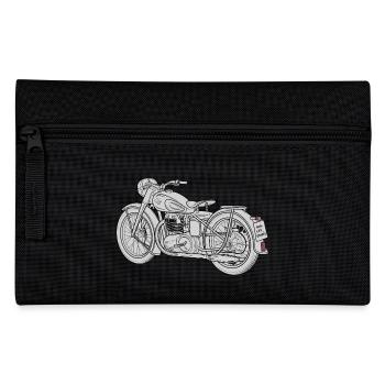Motorcycle Sketch - Pencil Case - black - Front