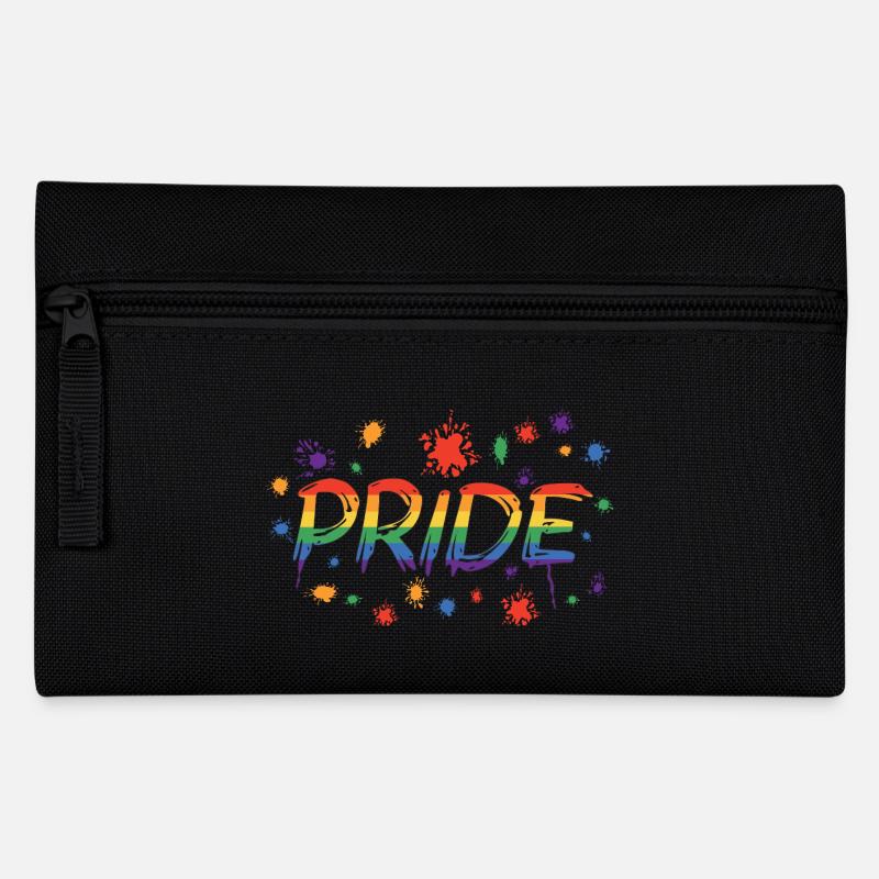 PRIDE – Lebe deine Farben! 🌈🔥 - Federtasche - Schwarz