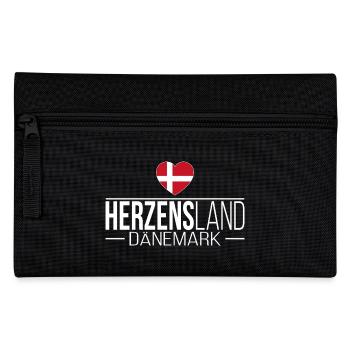 Herzensland Dänemark Skandinavien Urlaub Reise - Federtasche - Schwarz - Vorne