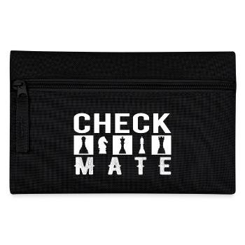 Chess Player Geschenk Schach Sport Schachmeister - Federtasche - Schwarz - Vorne