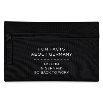 Fun Facts About Germany - Fun Saying Gift - Pencil Case - black - Front