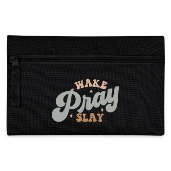 wake, pray, slay - Pencil Case - black - Front