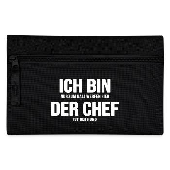 Dog Dog Meadow Dog Owner Dog Walk Pack Leader - Pencil Case - black - Front