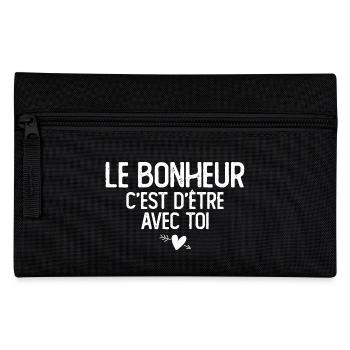 Love Couple Love Wedding Valentine's Day Happiness - Pencil Case - black - Front