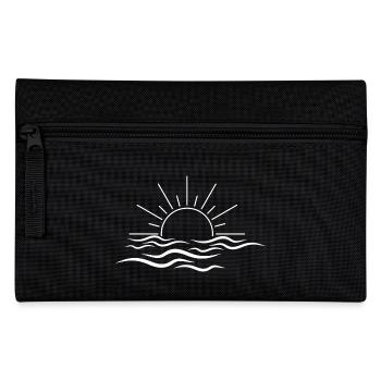 Sun and wave - Pencil Case - black - Front