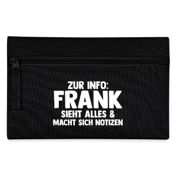 Frank - Federtasche - Schwarz - Vorne