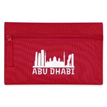 Abu Dhabi Skyline Vibes - Federtasche - Rot - Vorne