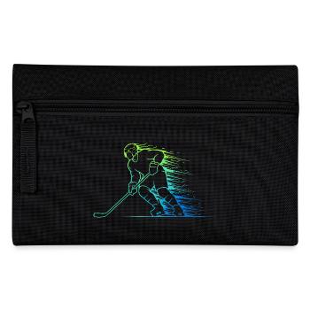 Eishockey Eishockeyspieler Mann - Federtasche - Schwarz - Vorne