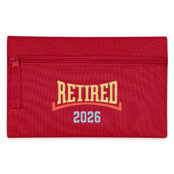 Retraité 2026 (Retraitée / Concave / 3C) - Trousse - rouge - Devant