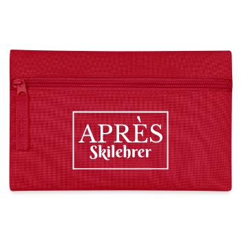 Apres Skilehrer Party Humor - Federtasche - Rot - Vorne