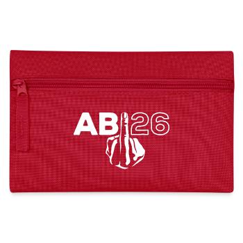 ABI 2026 Middle Finger Abitur - Gift - Pencil Case - red - Front