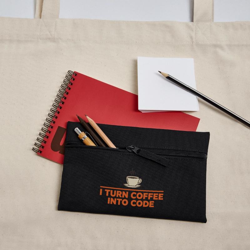 I Turn Coffee Into Code – Programmierer Retro Federtasche