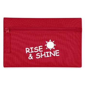 RISE & SHINE - Pencil Case - red - Front