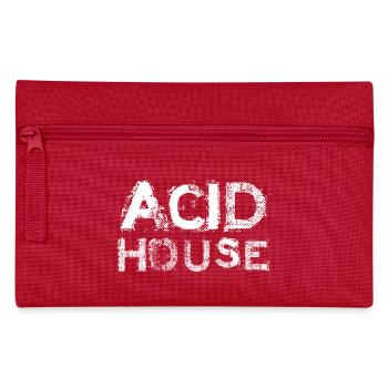 Acid House Bold Print - Federtasche - Rot - Vorne