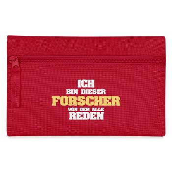 Arbeit Forscher - Federtasche - Rot - Vorne