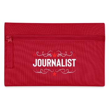 Journalist Profession - Pencil Case - red - Front