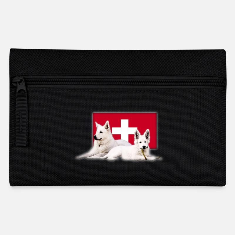 Schweizer Schäferhund - Federtasche - Schwarz