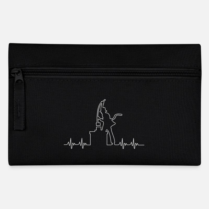 Cheminée battement de coeur de balayage - Trousse - noir