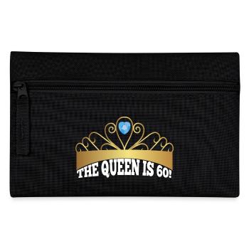 60th Birthday: The Queen Is 60! - Pencil Case - black - Front