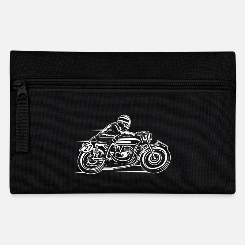 Cafe Racer moto 03_wei ß - Trousse - noir