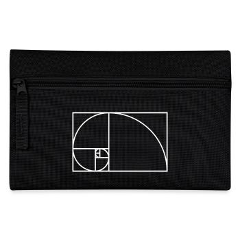 Fibonacci Spirale Mathematik Geschenk Idee Nerd - Federtasche - Schwarz - Vorne