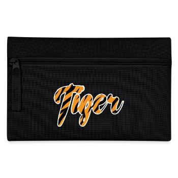 Motif de lettrage Tigre rayures noires - Trousse - noir - Devant