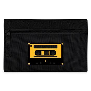 Kassette 70er - Federtasche - Schwarz - Vorne